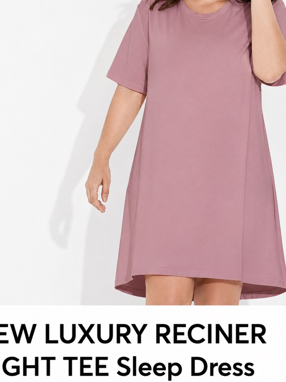 Mauve Dreammatch Night Tee Sleep Dress